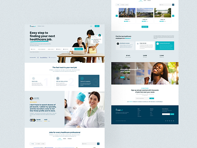 Hiring Platform Website Concept bashar billah branding career hiring job vacancy jobs landing page responsive website social media ui web website design
