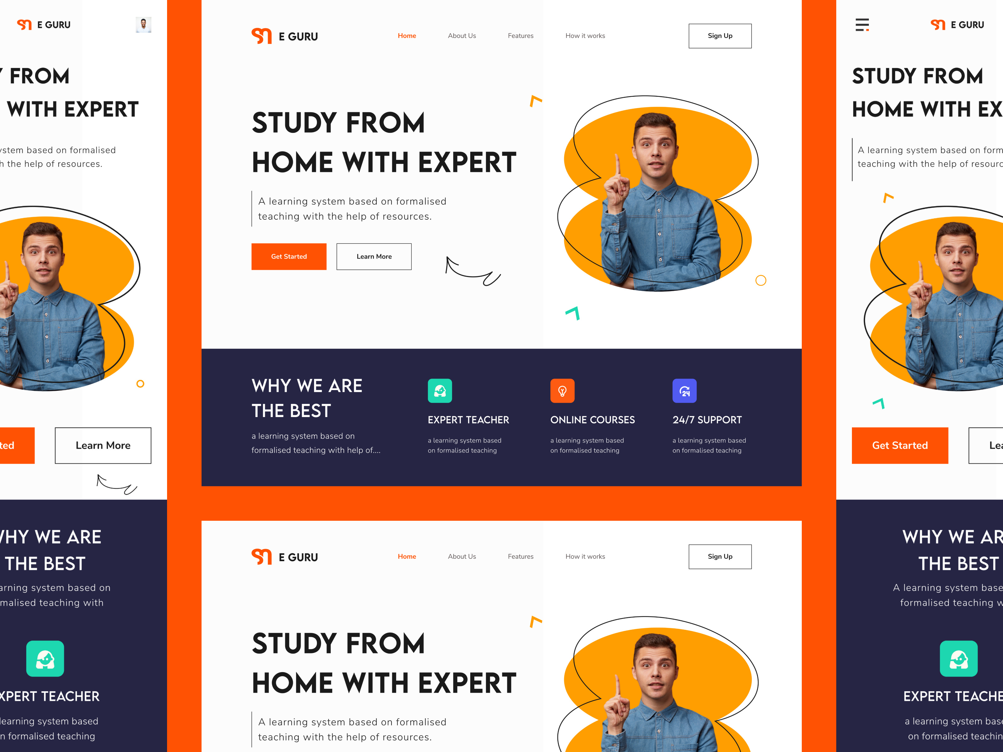 Example of Website Redesign – 5 Page