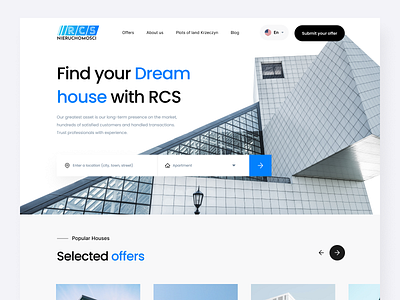 Real-Estate Website apartment clean home house modern property realestate rental ui uidesigner uiux ux webdesign webui