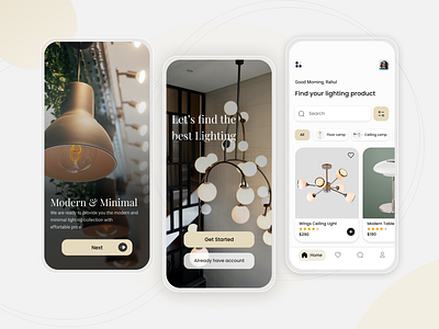 Interior Décor Store App branding design figma graphic design mobile ui ui ui design uidesign uiux ux design visual design