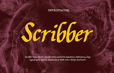 Scribber Handwritten branding design font handwritten procreate scrib trendyfont typhography