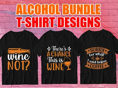 Alcohol T Shirt Design 3d animation graphic design logo merch by amazon motion graphics