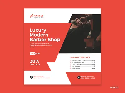 Barbershop social media banner instagram post template adds banner post barber shop barber shop banner facebook cover photo instagram post marketing social media bannaer social media post template banner twitter post template design web banner web promotion banner