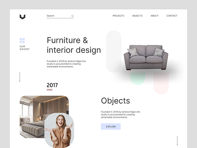 Website : Landing page 2022 adobe xd anik bed clean creative design figma furniture furniture shop landing page landing page design mordern product shop sofa store trends web design website