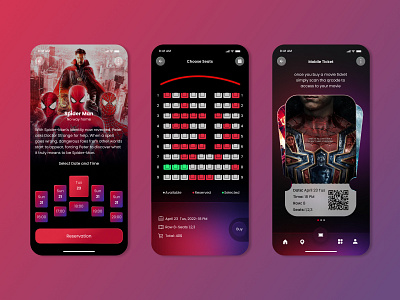 Theater application app design ui ux