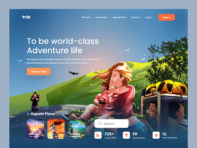 Adventure Life branding graphic design logo motion graphics ui