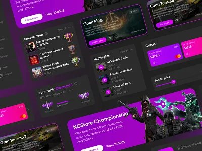 UI KIT Game Store concept figma gaming makeevaflchallenge makeevaflchallenge4 ui