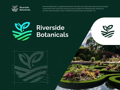 Riverside Botanicals Logo Design best designer best logo botanical garden logo botanical logo brand logo branding design garden logo green logo logo logo design logo designer minimal logo modern garden logo