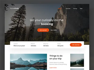 Travel website branding design minimal minimalism