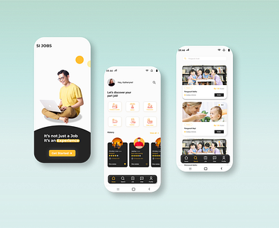 SI JOBS - Search Job Mobile App branding design graphic design illustration logo mobile app ui ui design ui ux user interface design