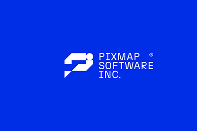 PIXMAP ® bold brand branding concept future icon illustrator lettermark logo logotype mark modern software symbol tech