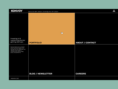 Konvoy — Venture Capital Firm gaming vc webflow
