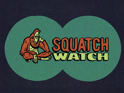 Squatch Watch bigfoot binoculars camping comic book comic book color palette cryptid debaser sasquatch true grit texture supply