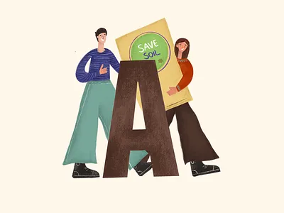 Save Soil Campaign illustration