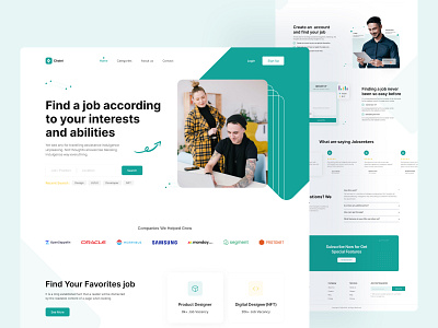 Chakri-Job finding landing page design figma job job finding landing page landing page ui ui design uiux user interface