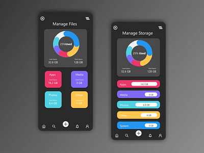 File Manager UI Design adobe app branding design figma files illustration ios logo storage typography ui ux vector