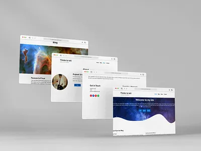 Thinks To Tell: A Blog Website graphic design ui web webdesign