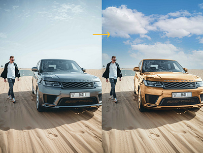 Turn Metal to GOLD with Photoshop car dramatic gold image metal photography