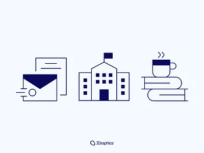 Education Icons branding design icons iconsset ui vector