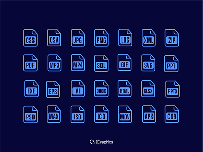 Files Icon Set branding design icons iconsset ui vector