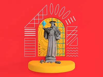 Shapes Illustration - Felix 3d 3d illustration ad animation artwork branding design digital art digital illustration graphic design icon illustration illustrator logo modern poster poster design social media ui vector