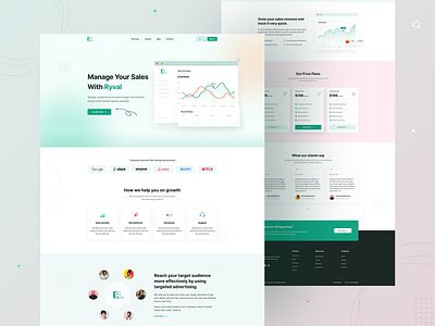 Digital Marketing Agency Landing Page advertising agency business corporate creative design digital agency digital marketing landing page marketing agency minimal project showcase startup ui web agency web design website