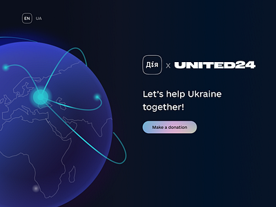 HELP UKRAINE!❤️ app delivery design graphic design landing mobile app support uiux webdesign website