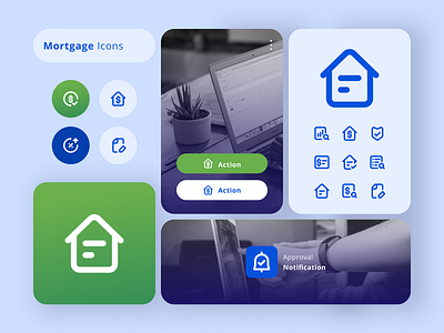 Mortgage icons app branding design graphic design icon illustration logo mortgage motion graphics ui uiux ux