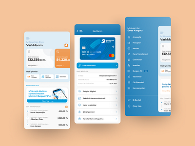 Burgan Bank Turkey - Digital Banking bank banking figma finance fintech mobile ui ux