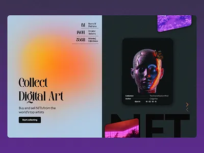 New concept design of today NFT´s 3d adobe animation branding design figma graphic design illustration logo motion graphics ui ux web website