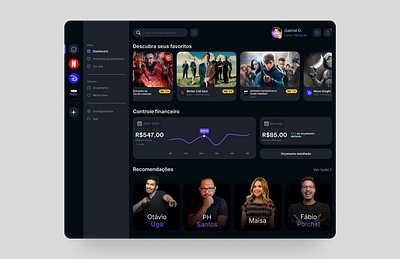 assinae - Subscriptions management app financial movie streaming ui