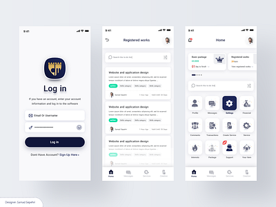 castlemakers ui / ux design app ui castlemakers design freelancer freelancing graphic design illustration samad sepehri ui ui design ui design freelancer ux ux design vector xd