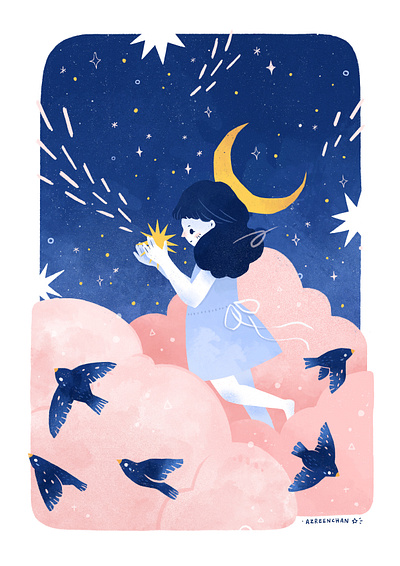 Give Us Some Hopes cute hope illustration star
