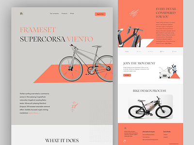 Custom Bicycle Store Website 3d automobile bicycle bicycle landingpage bike website cycle website cyclinglife design electric bike graphic design header landing page logo minimal design popular design ride sport ui web design website