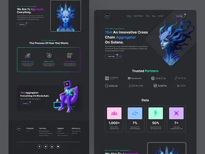 1sol Landing Page branding clean design graphic design landing landing page minimal nft nft web ui ux web web design website