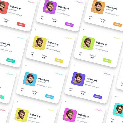 User card card design card web design ui ui design uiux ux ux design web design