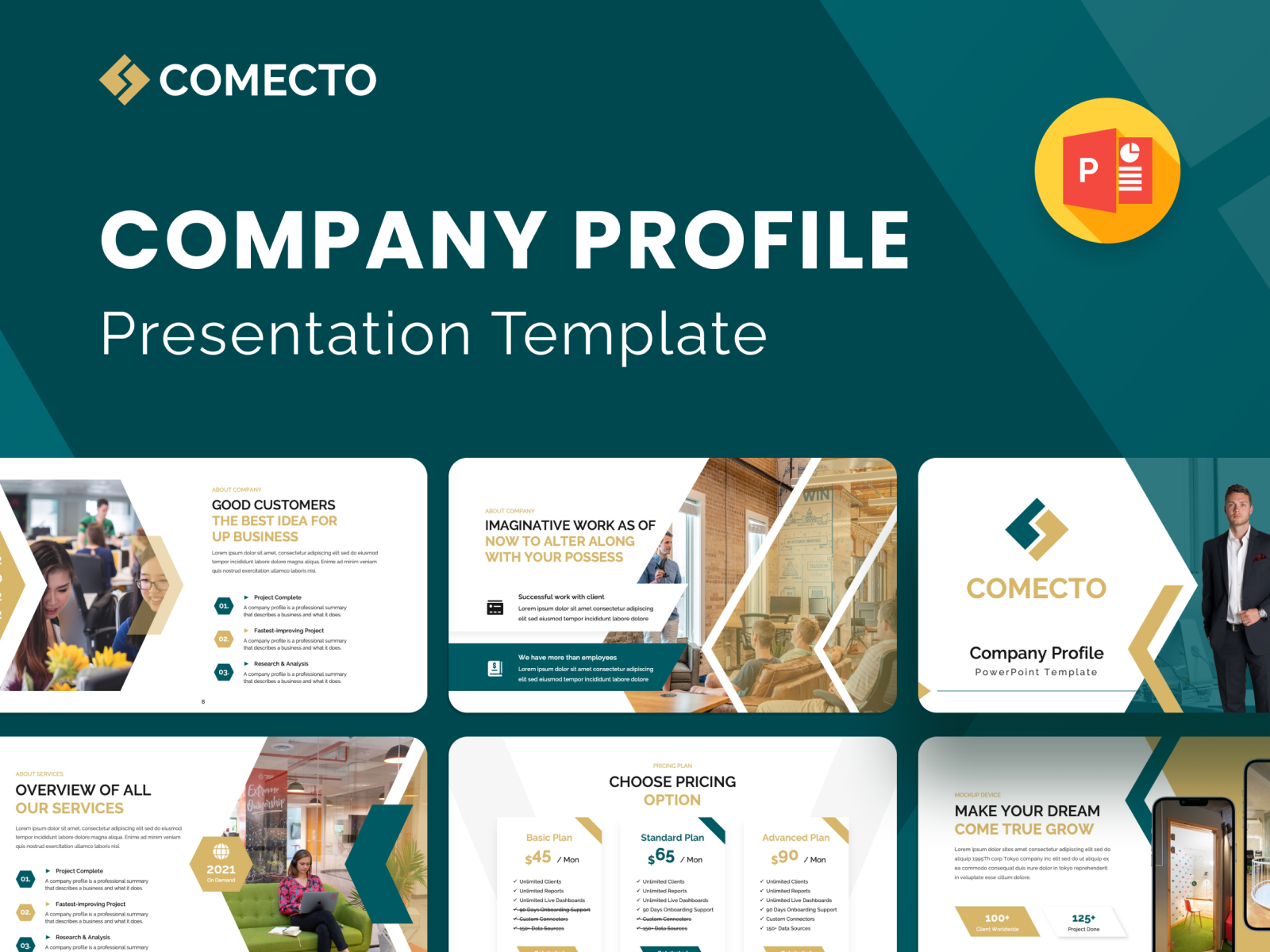 company profile powerpoint presentation template