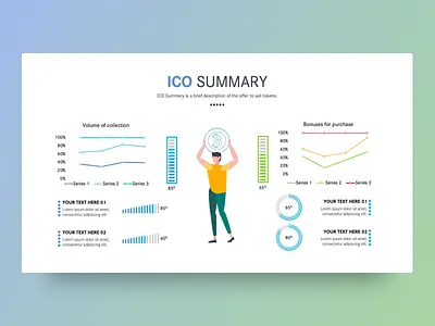 Ico Summary Volume Of Collection business creative design graphic design ico illustration infographic powerpoint powerpoint template presentation