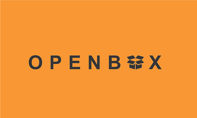 OPENBOX WORDMARK DESIGN box logo creative logo font logo graphic design illustration intial logo lettermark logo logo design minimal logo simple logo store logo text logo unique logo wordmark logo