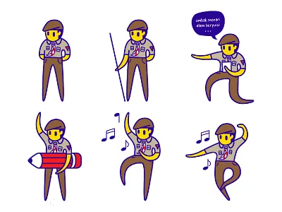 AKSIMU 2017 - Character Design brand branding character character design design graphic design identity logo mascot visual visual design visual identity