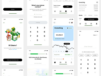 Finance App app clean crypto design finance app keyboard ui ux