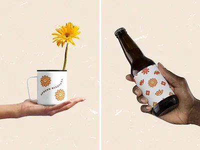 Crazy Daisy 1970s 70s branding clipart design flat flat design flower funky groovy hippie illustration pattern psychodelic retro retro 70s smiley vector vector art vector design