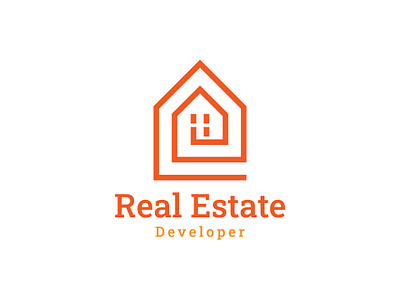 Real Estate Logo abstract agent branding design graphic design illustration logo vector