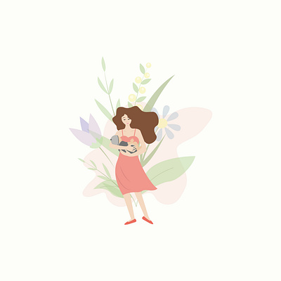 mother with child cheerful