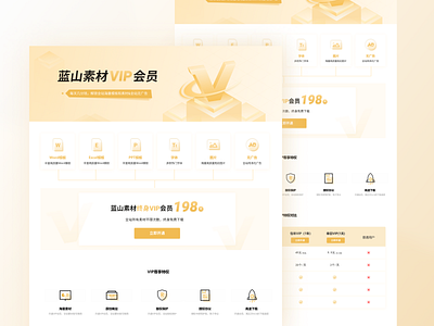 素材网站VIP订阅界面设计 branding design icon logo ui website 素材网站 订阅界面 订阅设计 资源网站