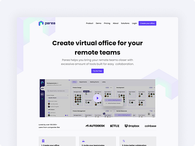 Create virtual office for your remote teams branding chat design mobile app product design remote ui design ux design virtualoffice
