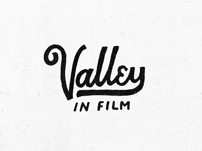 Valley in Film design film illustration lettering retro typography valley vintage