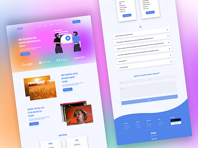 Modern Landing Page Design branding case study design graphic design illustration landing landing page landing page design logo modern landing page page ui uidesign uiux ux