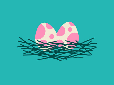 Inktober - Nest bird birds nest design eggs illustration inktober nest nesting vector