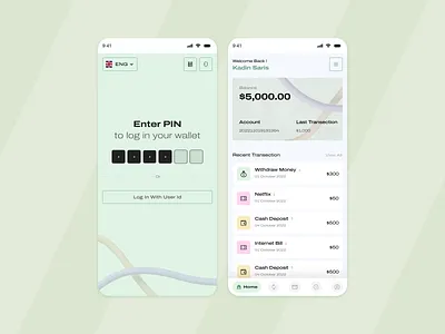 Transaction Mobile App app design minimal mobileapp money transection transectionapp ui uiux uiuxdesign ux wallet